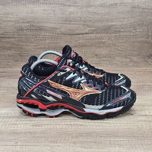 Mizuno Wave Creation 10 Men's Size 9 Black Gray Red Running Shoes